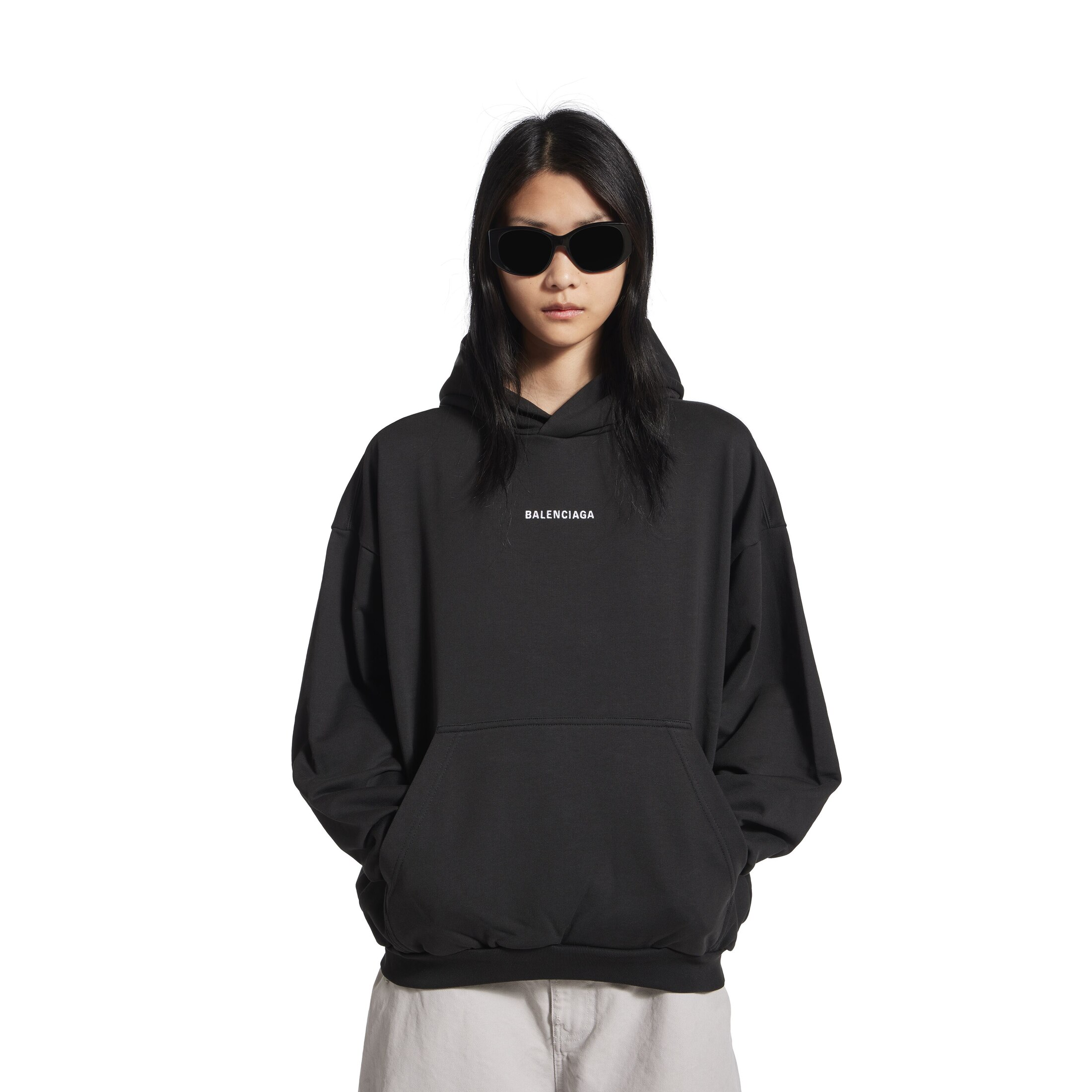 new balenciaga back hoodie medium fit