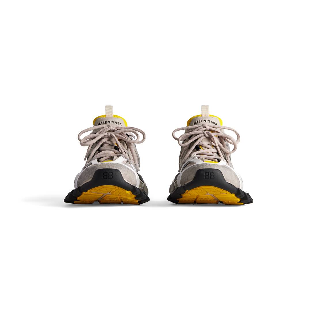 Men's Track Sneaker in Yellow/white/beige/grey/black | Balenciaga US