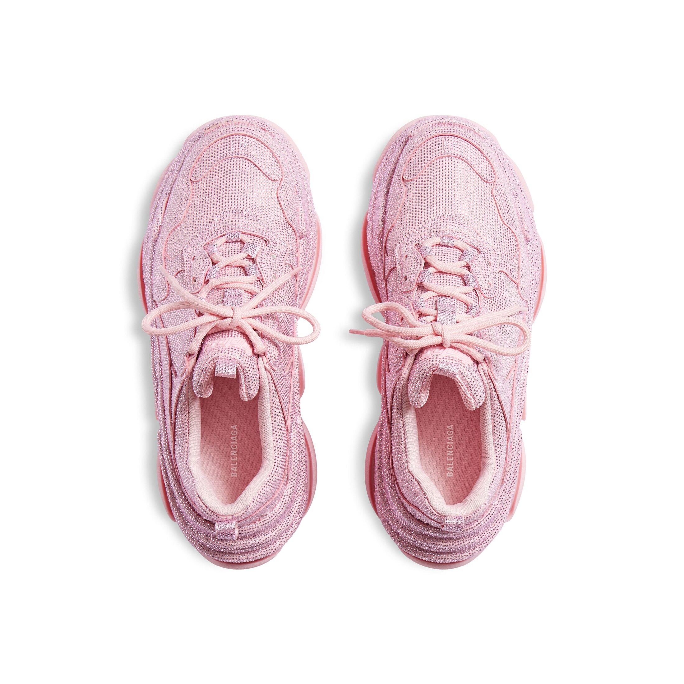triple s sneaker with rhinestones