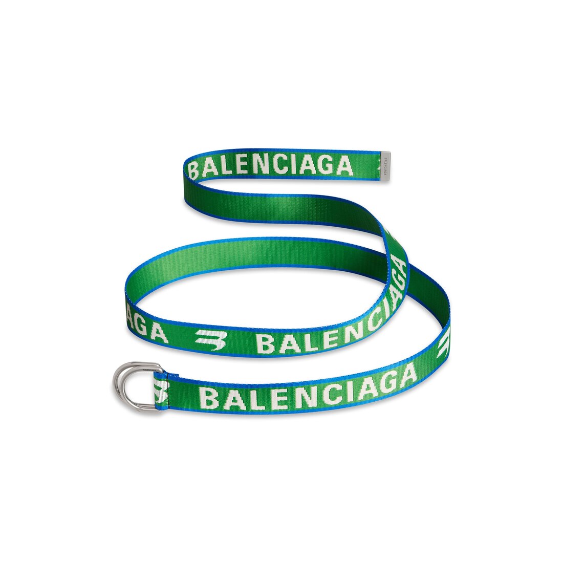 Men's D Ring Belt in Green | Balenciaga US