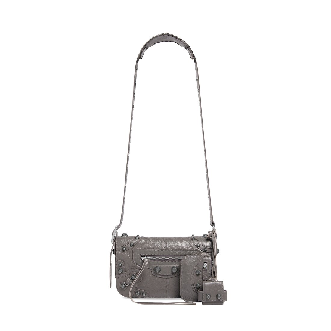 Men's Le Cagole Men Xs Flap Bag in Dark Grey