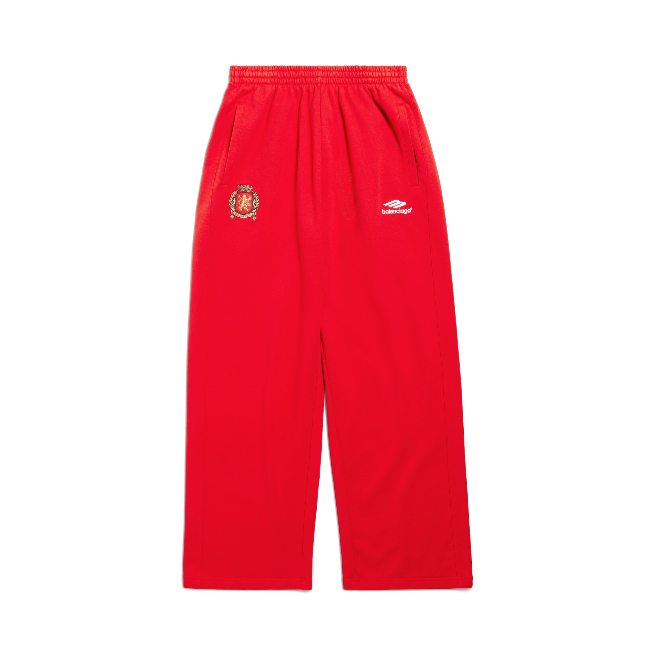 Balenciaga Soccer Baggy Sweatpants - Red - Man - XXS - Cotton