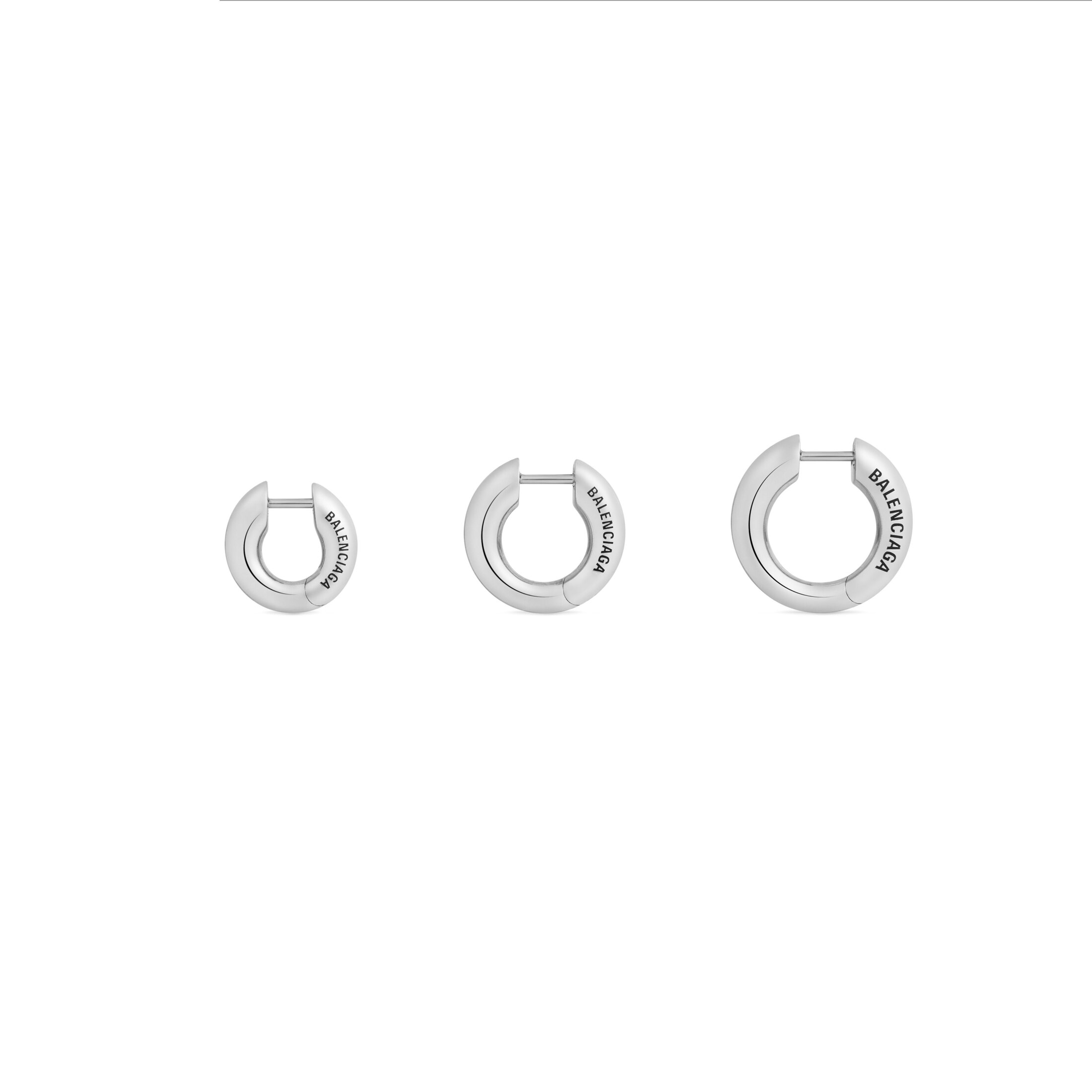 Balenciaga Sharp Earrings Set - Silver - Unisex - Sterling Silver