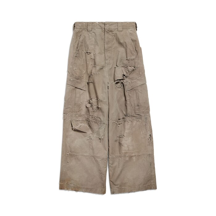 Ripped Pants Medium Fit in Light Blue