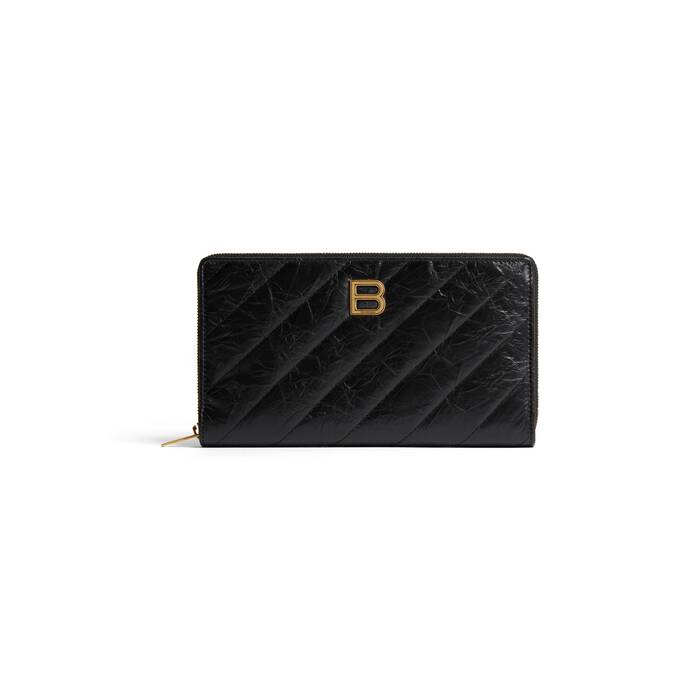 crush continental wallet quilted