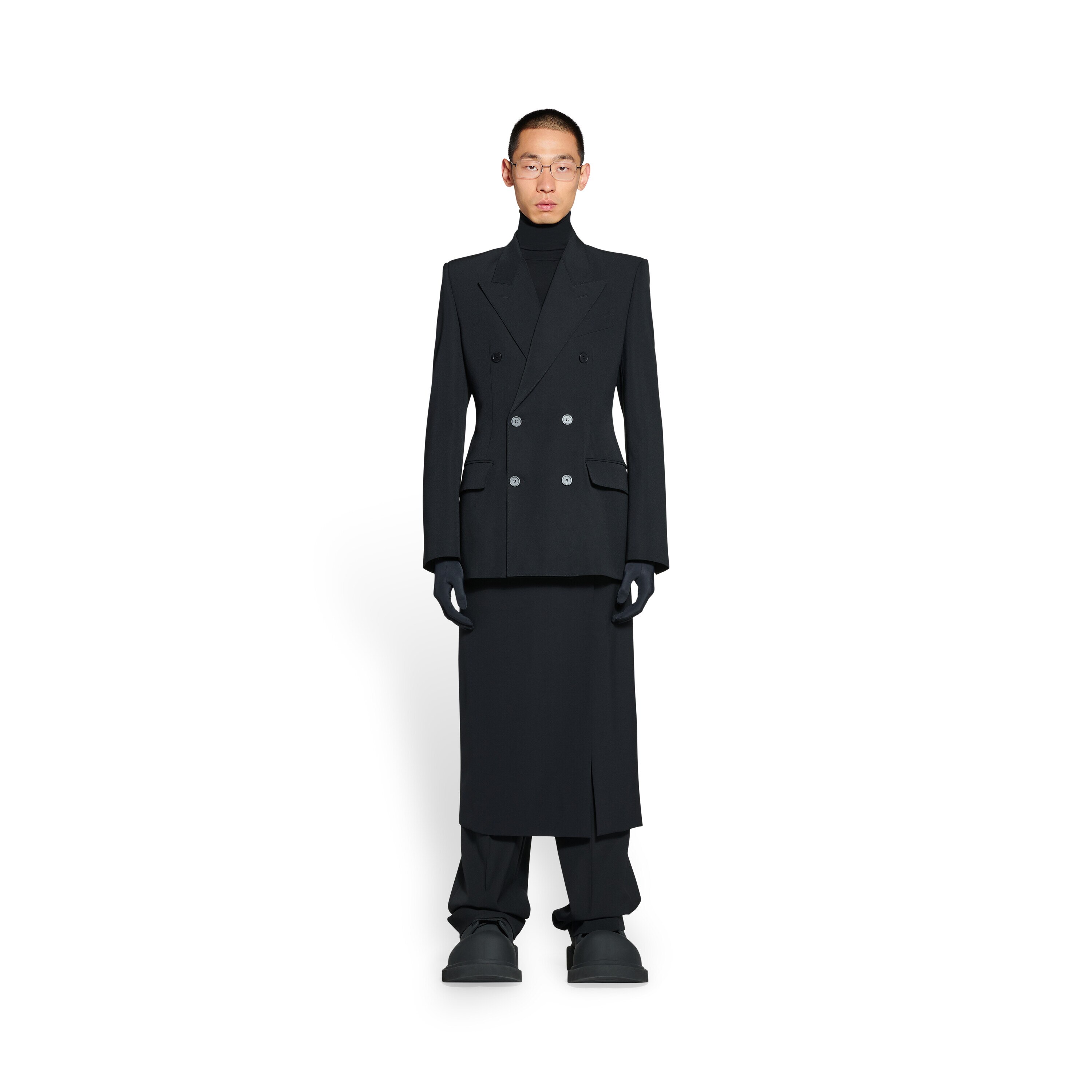 Men's Hourglass Jacket in Black | Balenciaga US