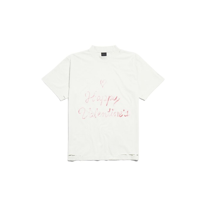 lipstick valentines t-shirt small fit