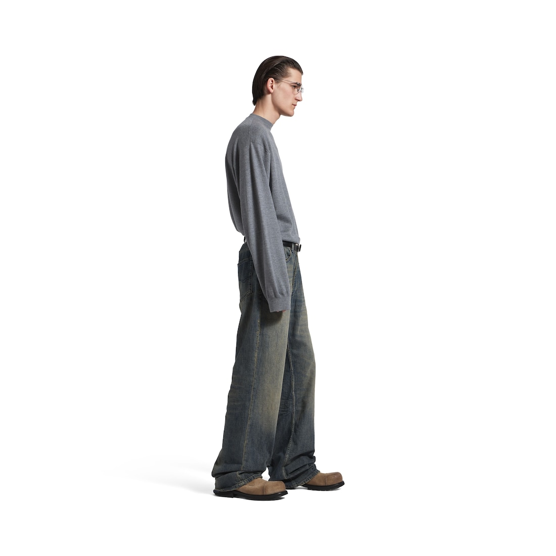 Men's Relaxed Fit Pants in Blue