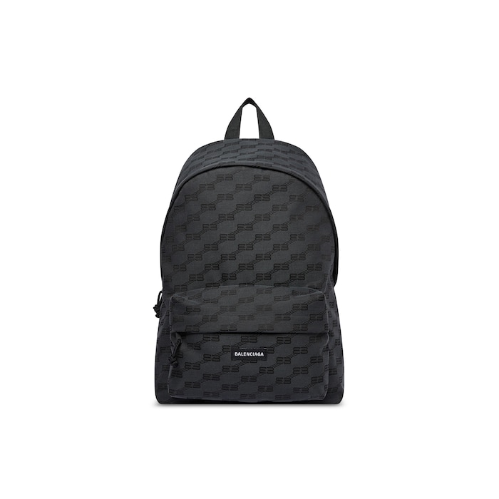 signature medium backpack bb monogram jacquard canvas