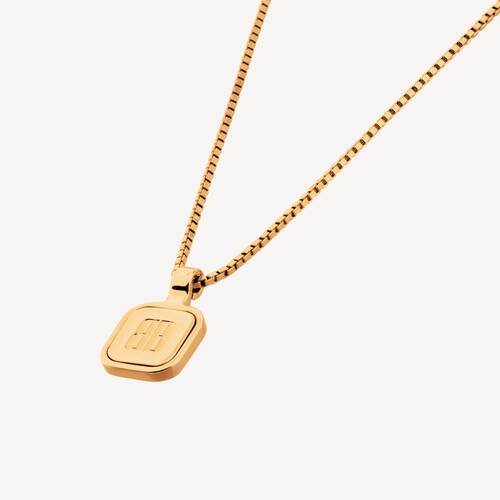 nano square long necklace