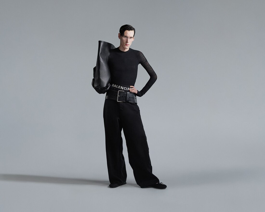 Mens Hybrid Pants in Black  Balenciaga US