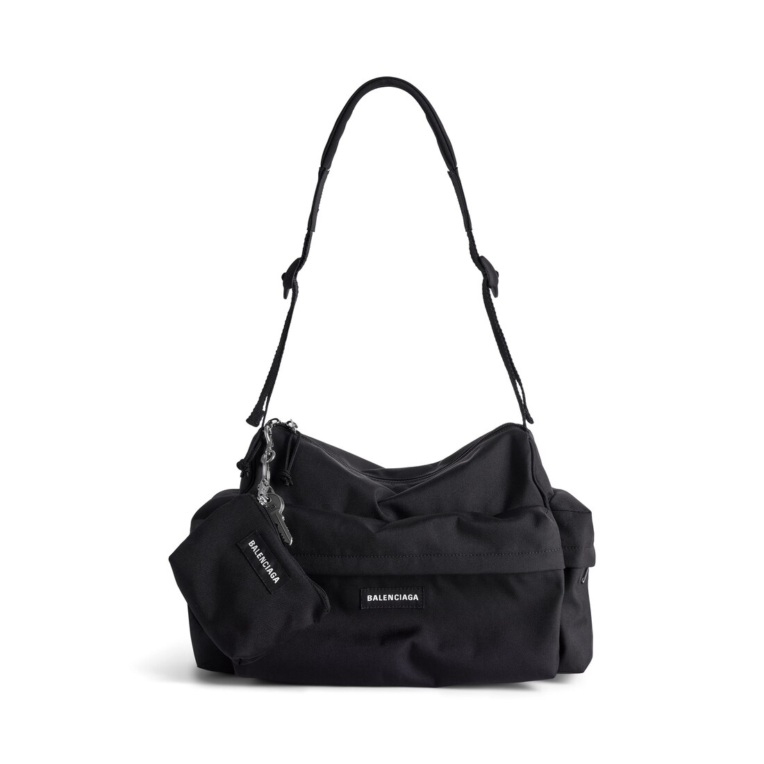 Men's Charm Zipped Pouch in Black