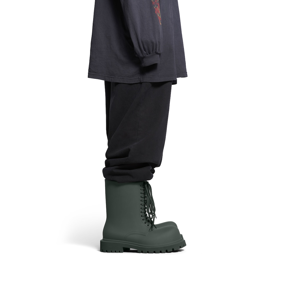 Green store balenciaga boots