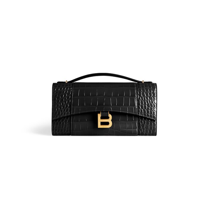 hourglass pochette with chain
