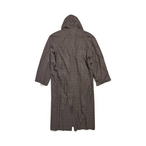 raglan hooded coat