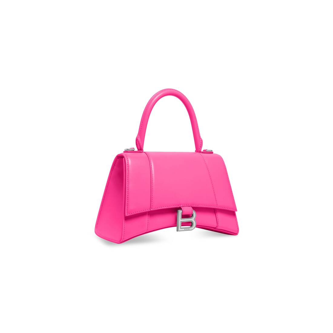 Brød Borgerskab aflevere Women's Hourglass Small Handbag Box in Fluo Pink | Balenciaga US
