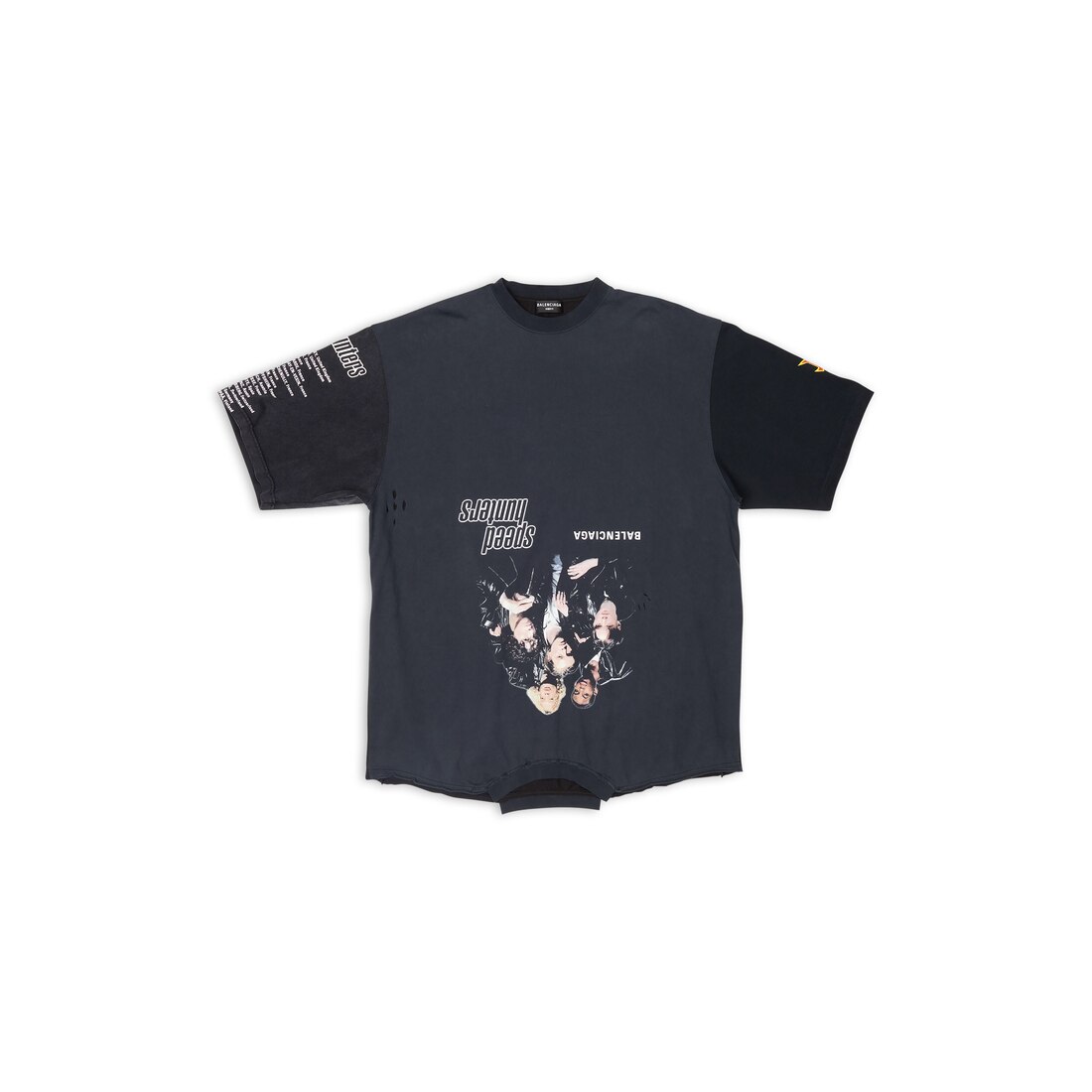 Women's Upside Down T-shirt Oversized in Black | Balenciaga US