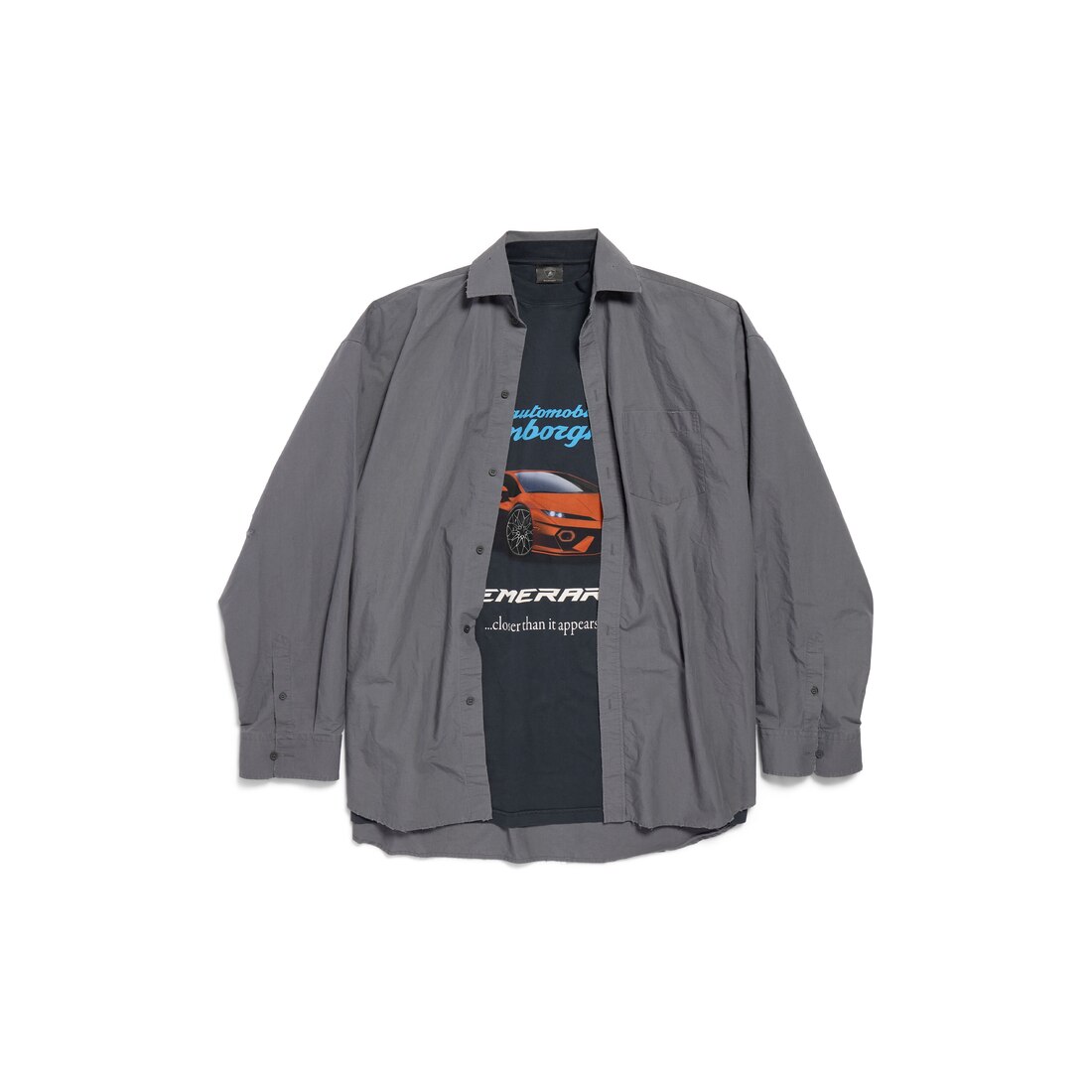 【BALENCIAGA】AUTOMOBILI LAMBORGHINI オーバーサイズ Tシャツ Men's Balenciaga I Automobili Lamborghini Oversized T-shirt