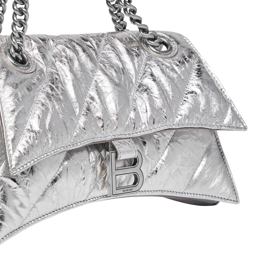 Balenciaga Silver Hourglass XS bag  TheDoubleF