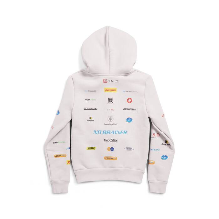 business english zip-up hoodie small fit