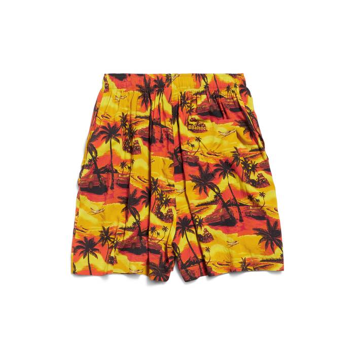 hawaiian car pyjama shorts
