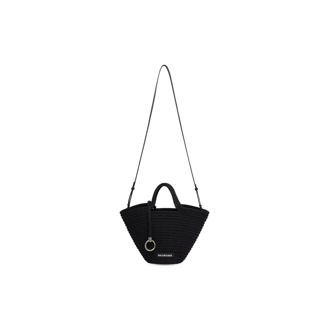 Women's Ibiza Small Basket With Strap in Black | Balenciaga US