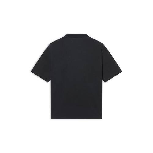 ブラックのメンズ カレッジ・ミディアムフィット・tシャツ | Balenciaga JP