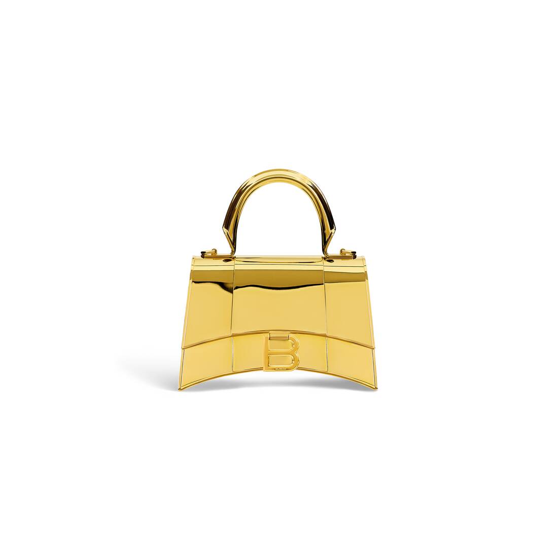 Women's Hourglass Metal Xs Handbag in Gold