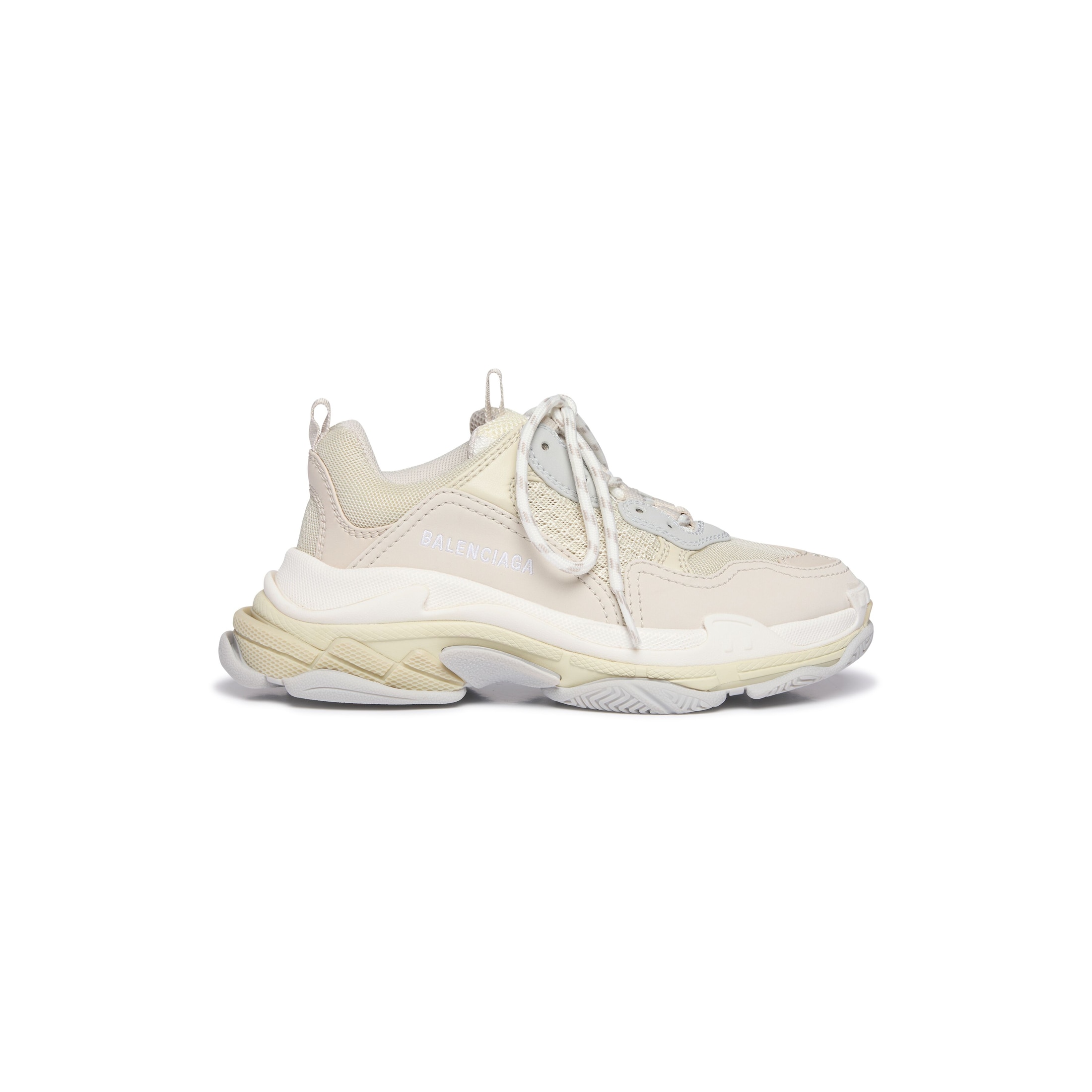 Balenciaga Kids - Triple S Sneaker - White - Man - 29 - Polyester, Polyurethane