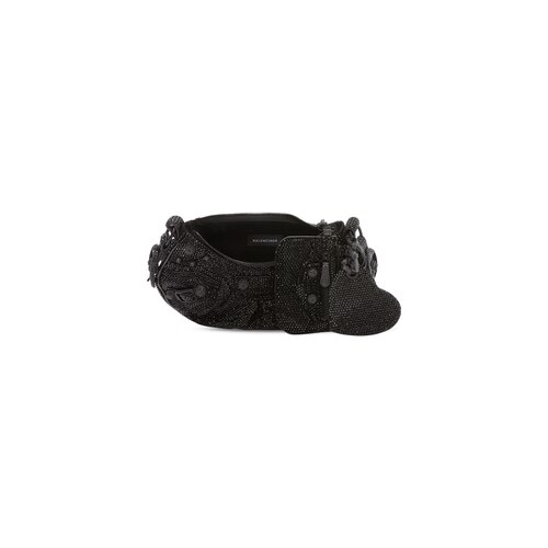 le cagole xs shoulder bag with rhinestones