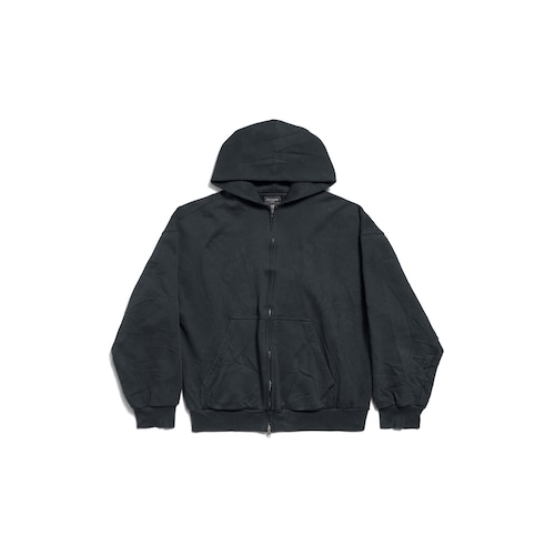 flipped uni zip-up hoodie regular fit