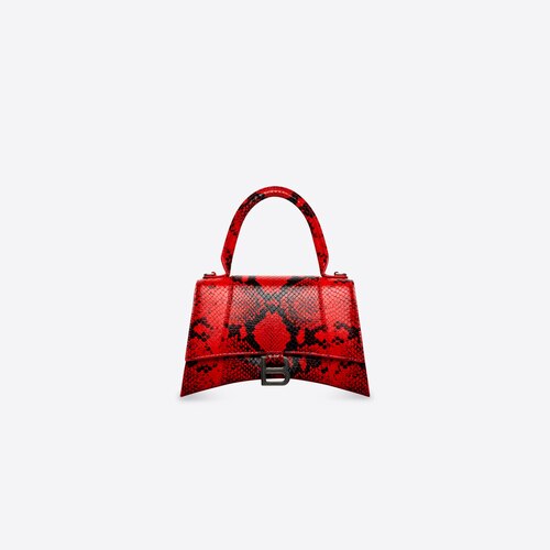 balenciaga hourglass bag red