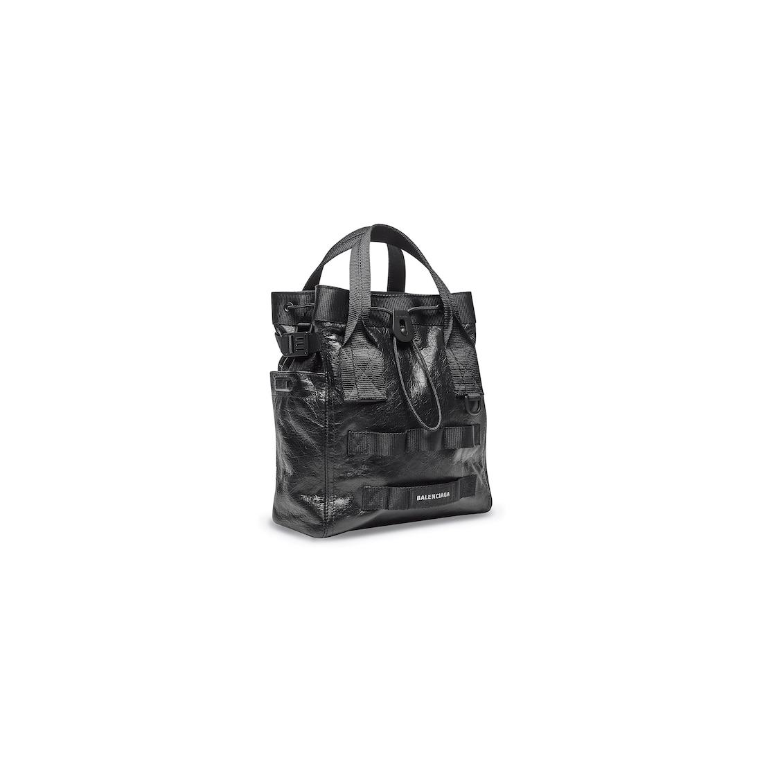 BALENCIAGA Black Leather Tote Bag