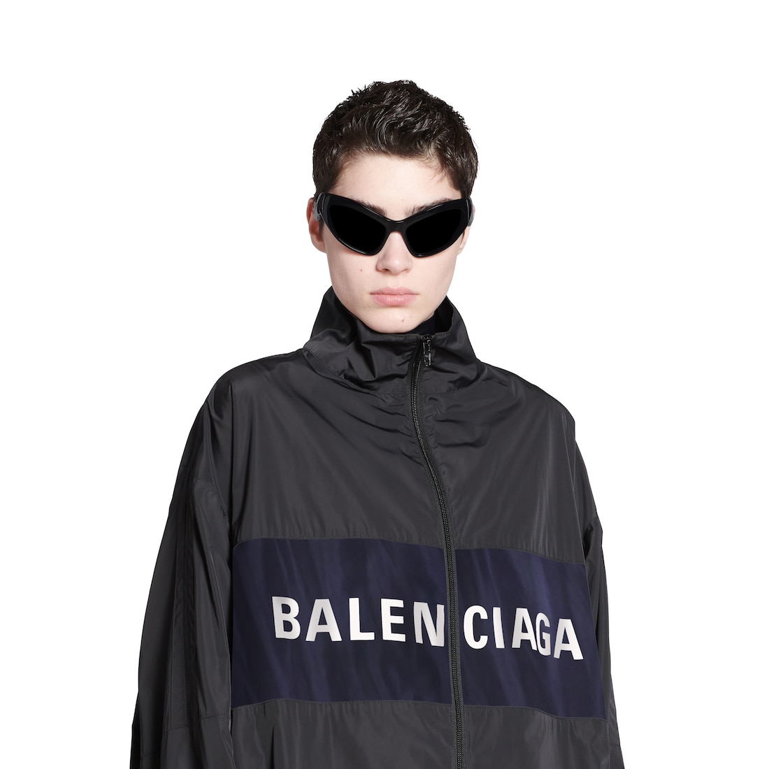 Balenciaga zip up logo jacket new arrivals