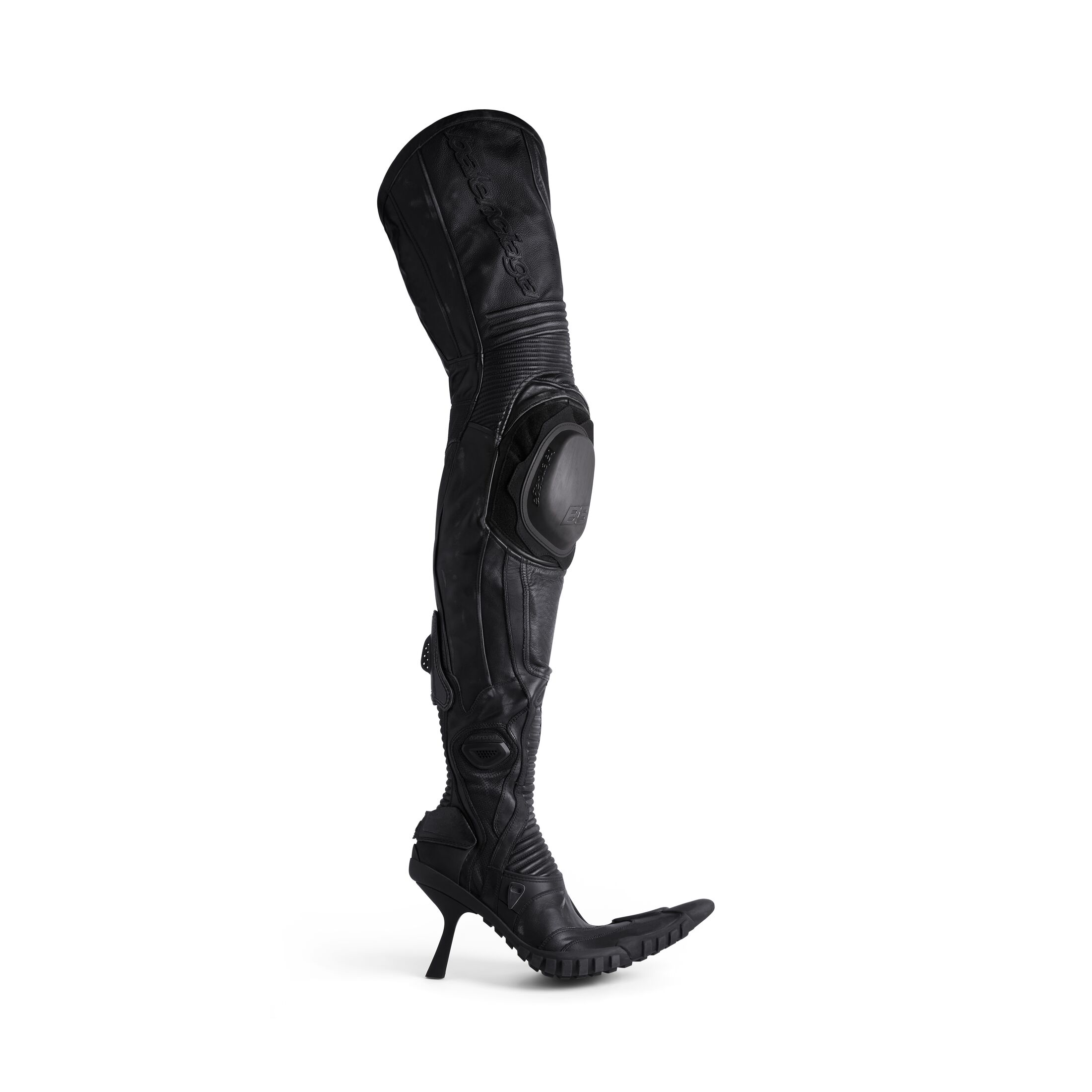 Balenciaga Cuissarde Biker 90 mm - Noir - Femme - 41 - Cuir De Veau