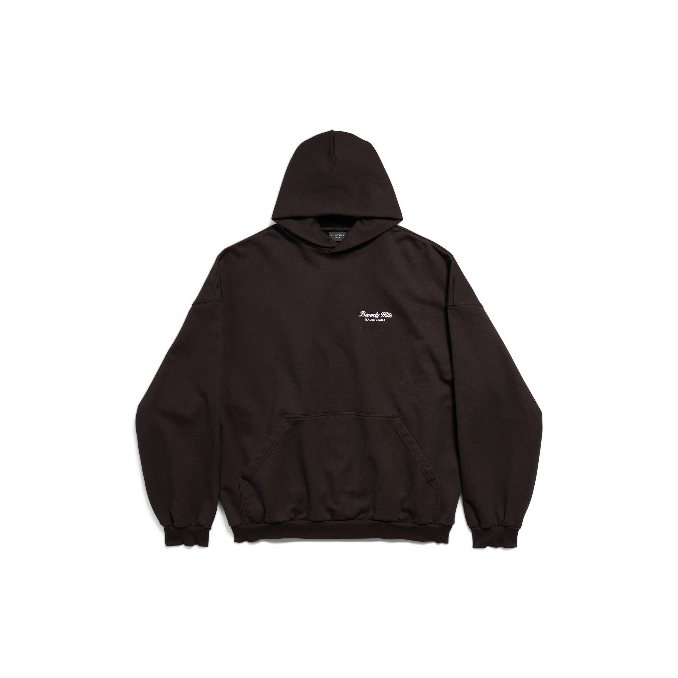 Balenciaga Beverly Hills Hoodie Oversized - Black - Unisex - 4 - Cotton