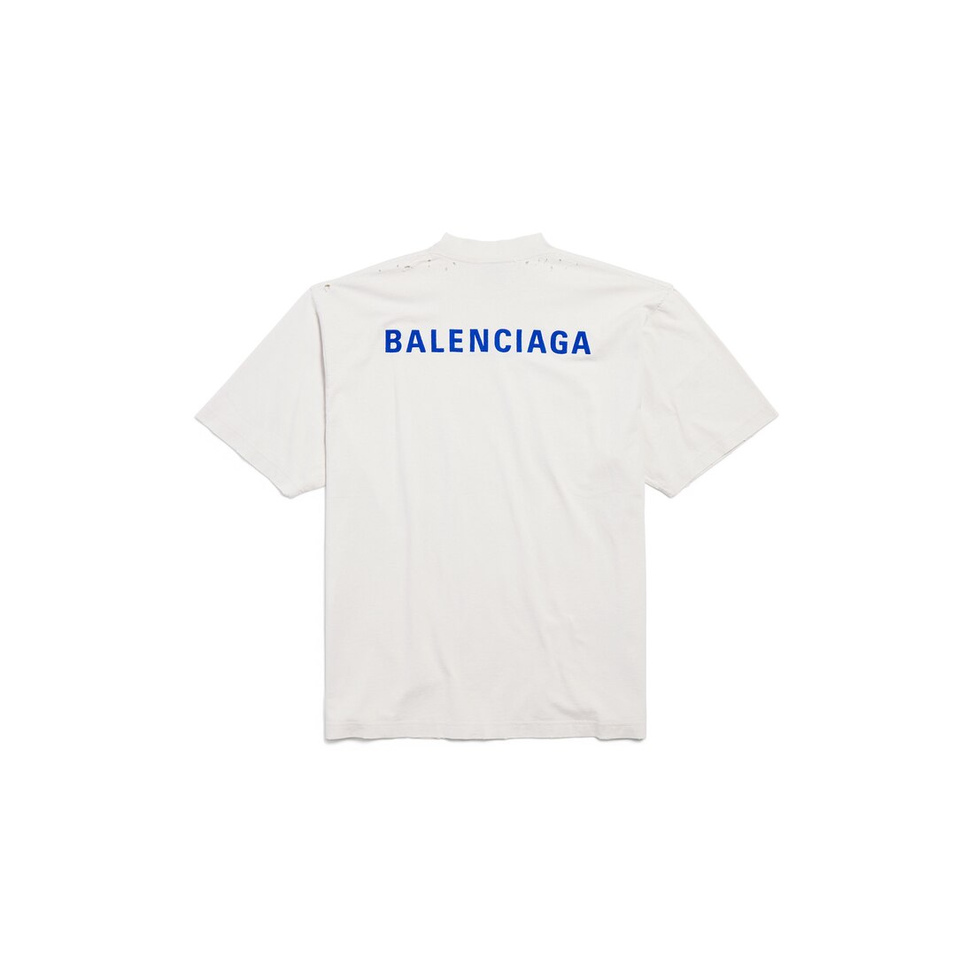 「新商品」に関するプレスリリース T-shirt Back Balenciaga Medium White/blue Dirty in Fit トップス