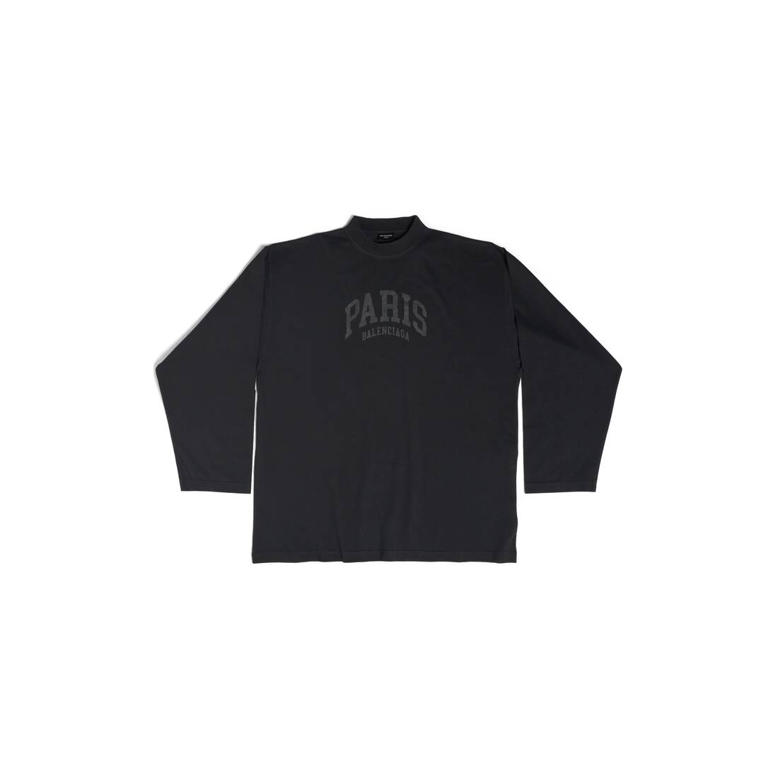 Balenciaga logo-print Long-Sleeve Shirt - Black