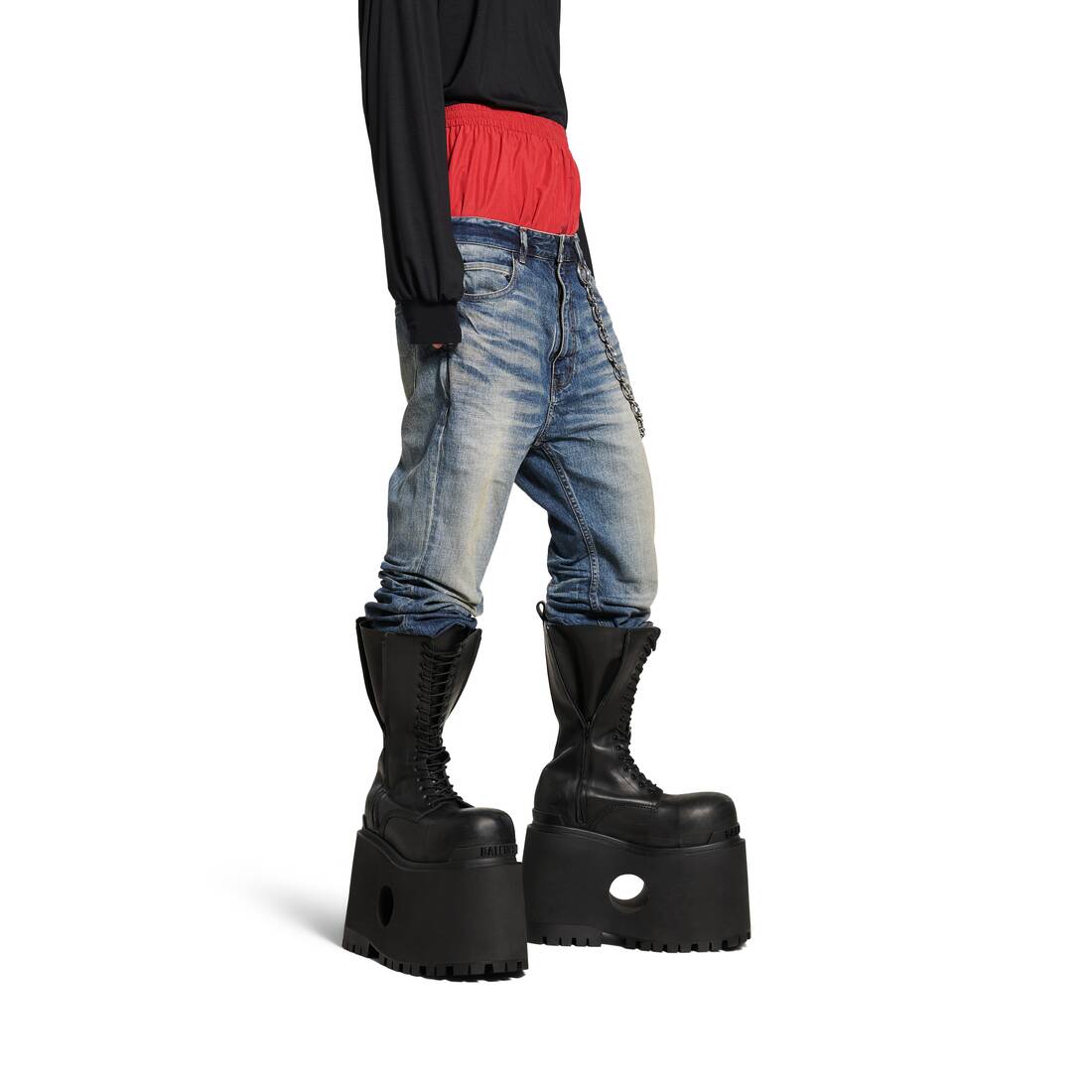 Men's Giant High Boot in Black Balenciaga NL1