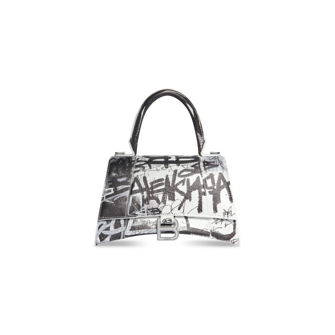 Balenciaga Graffiti Classic City Mini Leather Bag in Black  Lyst