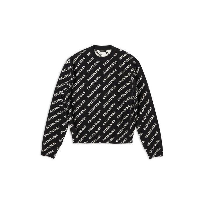 mini allover logo sweater