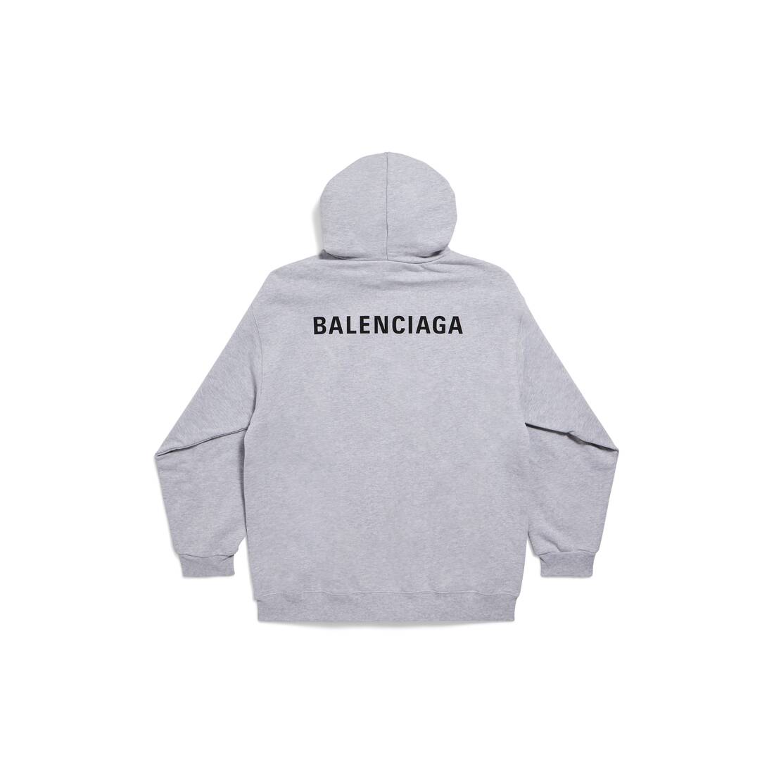 Balenciaga logo-print hoodie - Grey