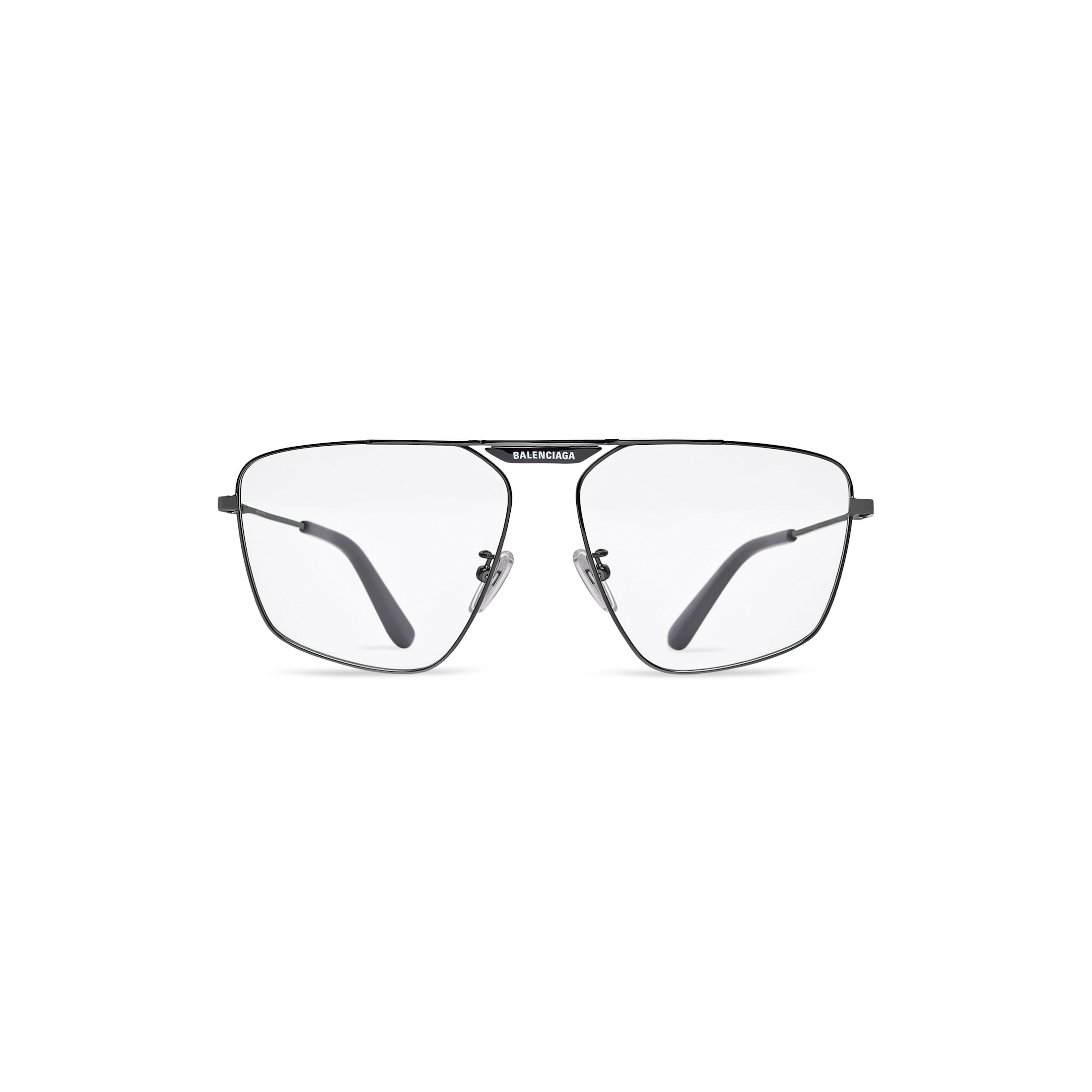 Balenciaga Tag 2.0 Navigator Sunglasses - Silver - Man - Metal