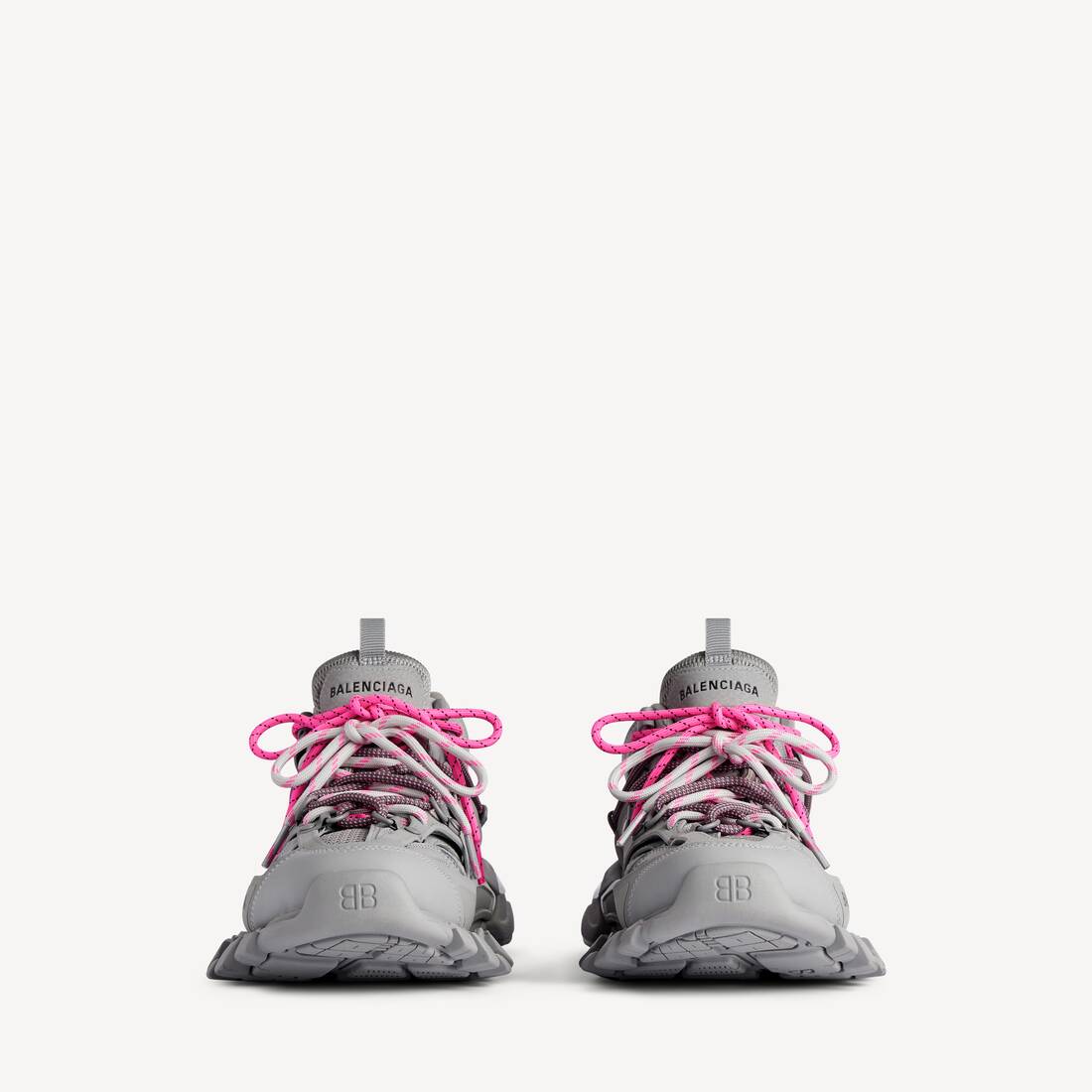 Women's Track Trail Laces Sneaker in Grey/pink Balenciaga US