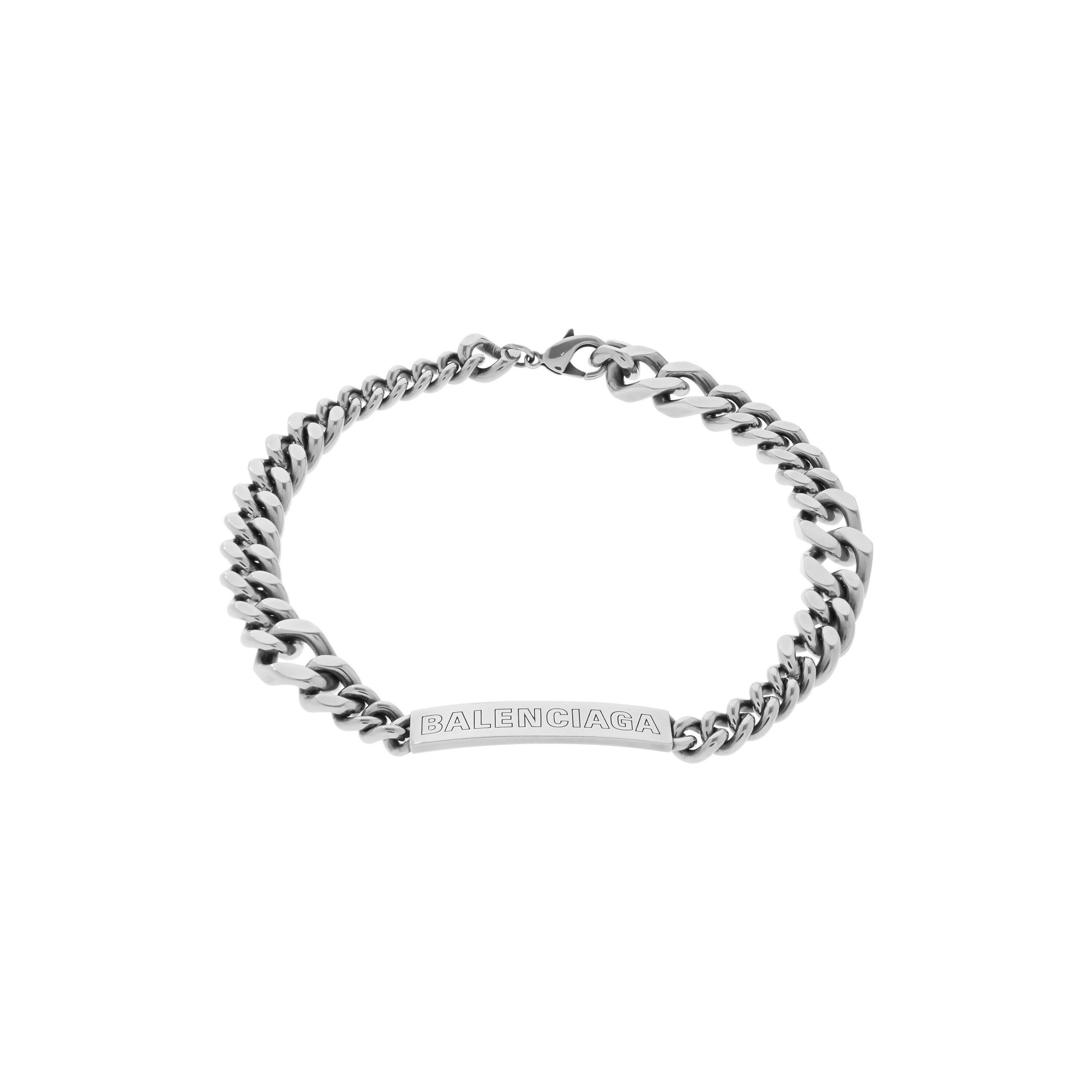 BALENCIAGA シルバー ネックレス balenciaga バレンシアガBB ICON ネックレスシルバー - メルカリ