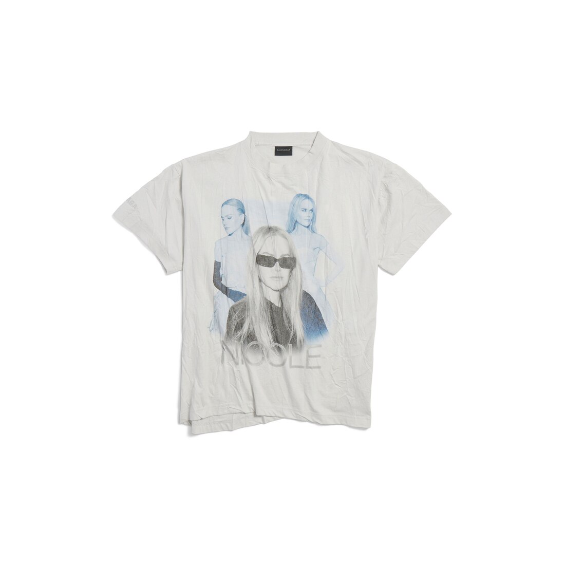 Nicole Boxy T-shirt in White | Balenciaga US