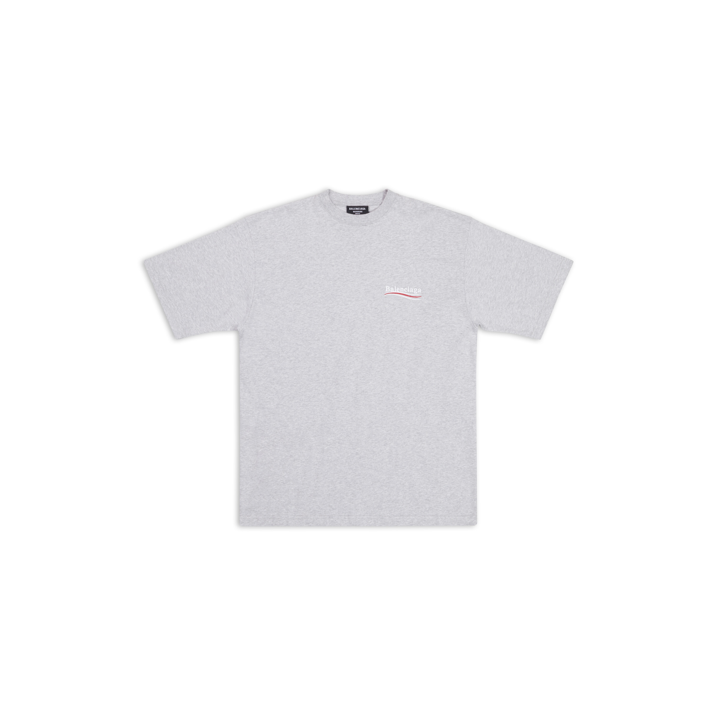 Balenciaga Logo Tshirt Grey in Grey for Men  Lyst Australia