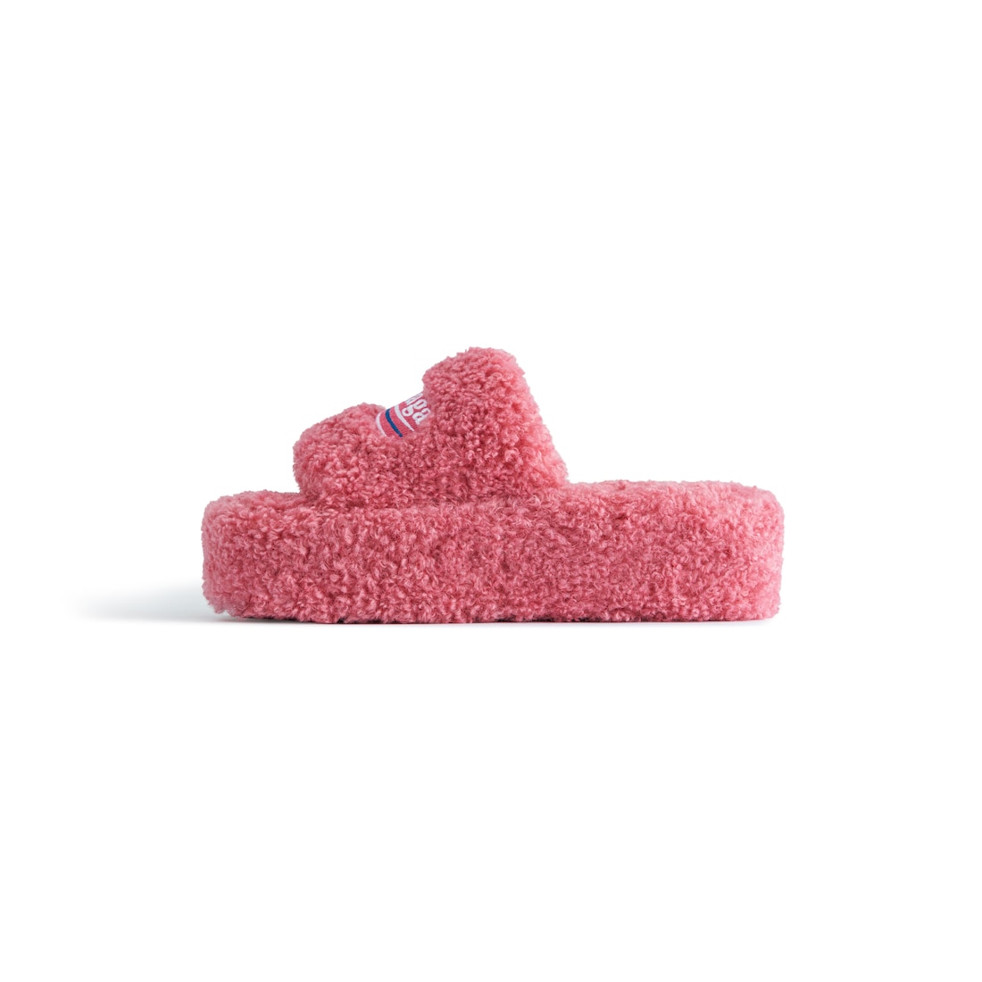 BALENCIAGA♦レディース FURRY SLIDE サンダル ホワイト の ウィメンズ Furry Slide サンダル スニーカー