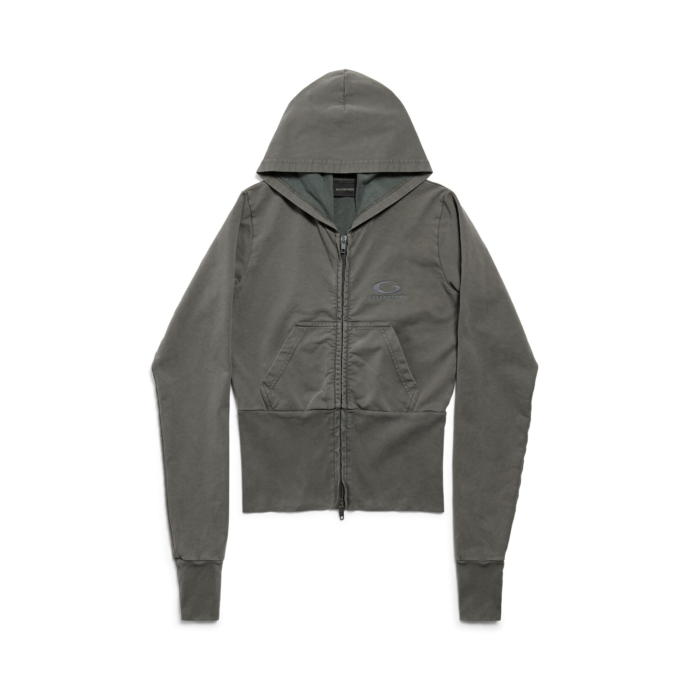 loop sports icon high rib zip-up hoodie