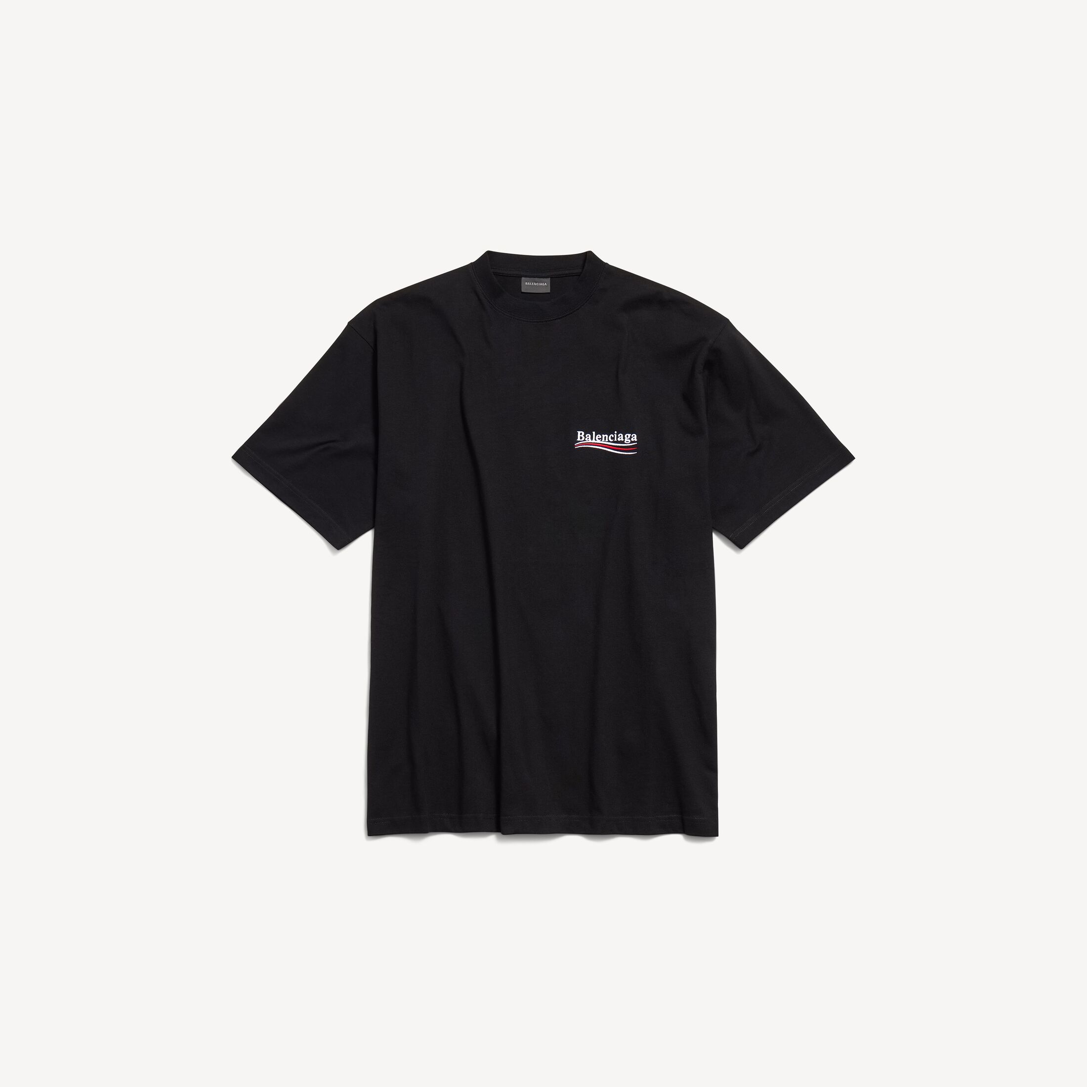 Men's Political Campaign T-Shirt Large Fit in Black